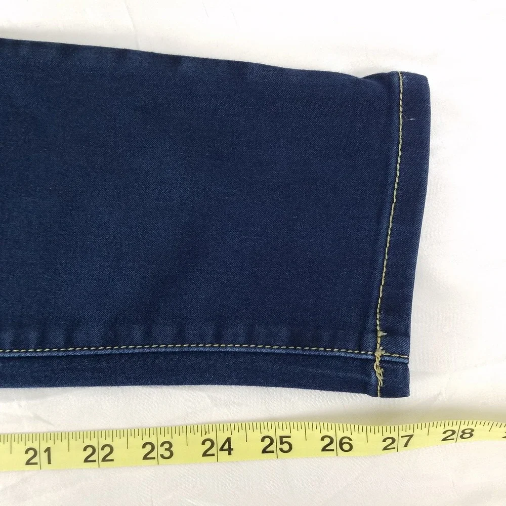 Michael‎ Kors Womens Izzy Skinny Jeans Dark Wash Blue Size 12 Denim